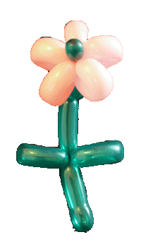 Flower balloon - Kids party, wedding, disco, birthday