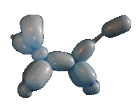 Poodle balloon - Kids party, wedding, disco, birthday