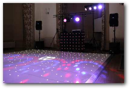 LED starlight dance floor | Brownlow House